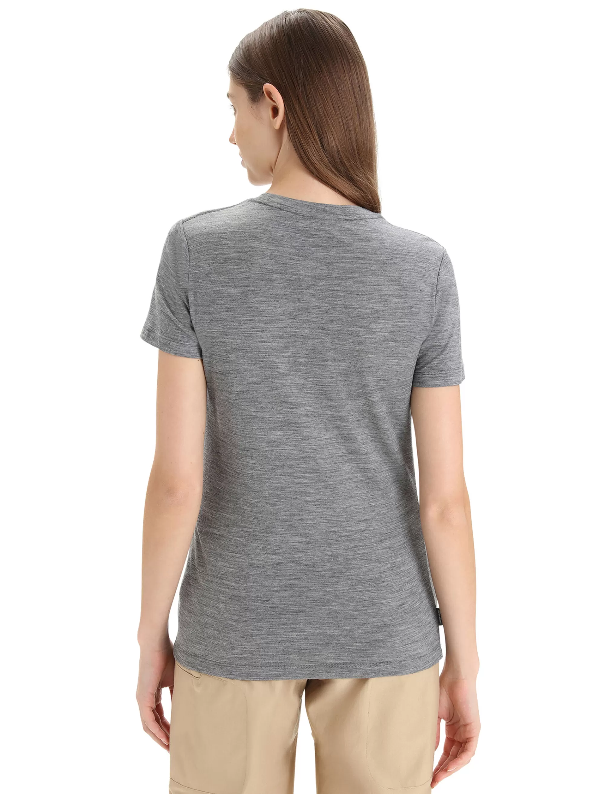 Best Icebreaker Merino Tech Lite Ii T-Shirt Earth Damen Gritstone Heather