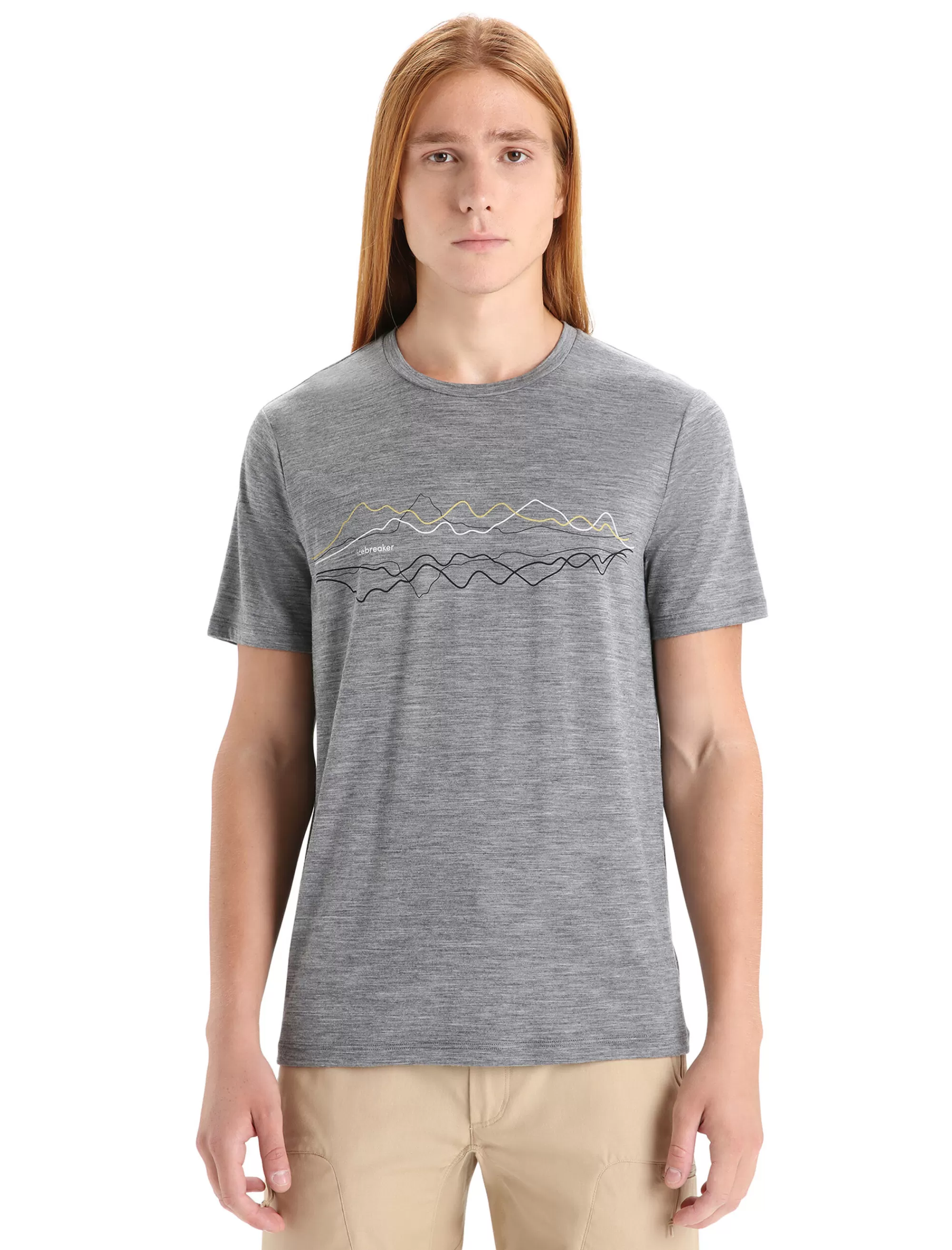 Hot Icebreaker Merino Tech Lite Ii T-Shirt Herren Gritstone Heather