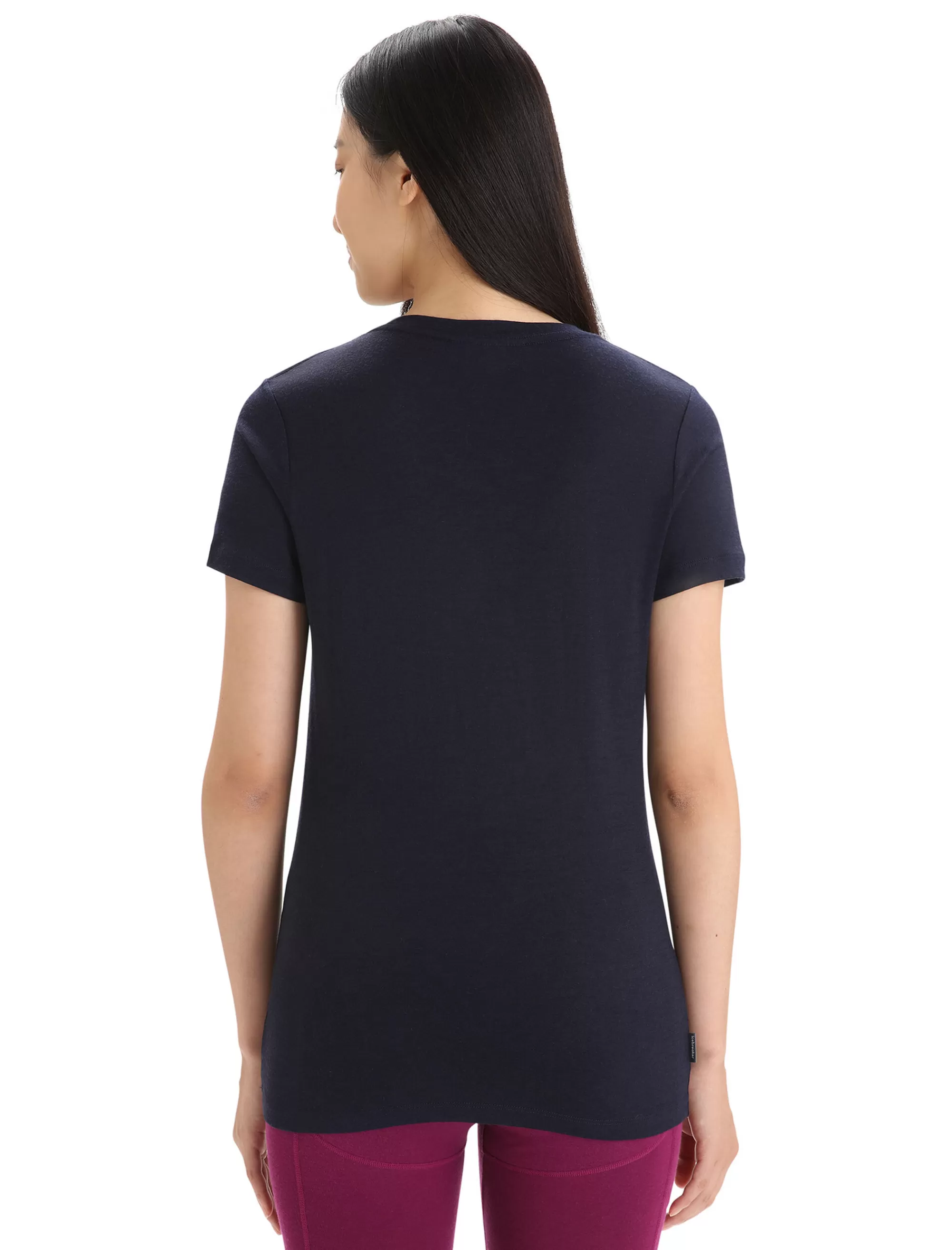 Best Sale Icebreaker Merino Tech Lite Ii T-Shirt Moon Phase Damen Midnight Navy