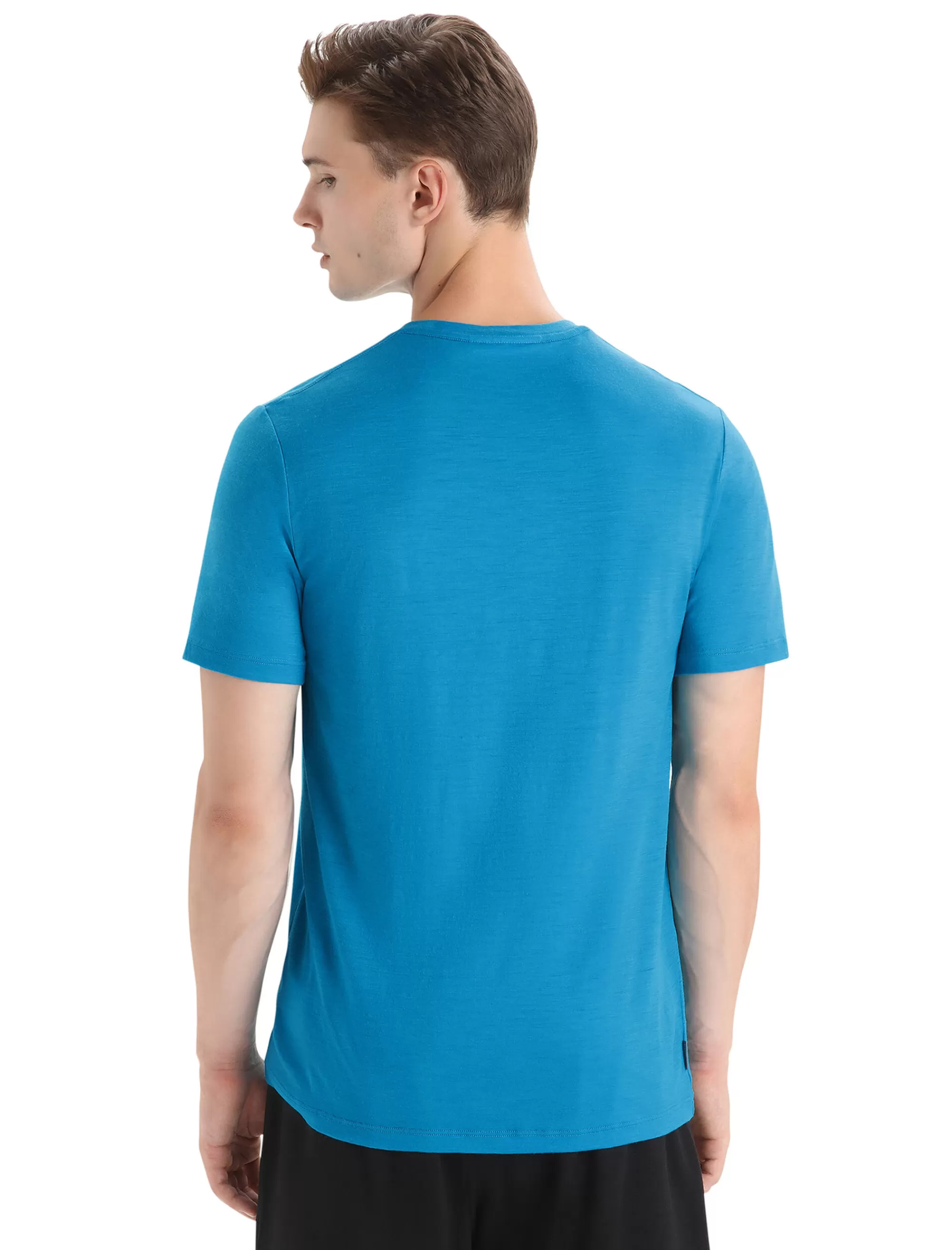 Flash Sale Icebreaker Merino Tech Lite Ii T-Shirt Skiing Yeti Herren Geo Blue