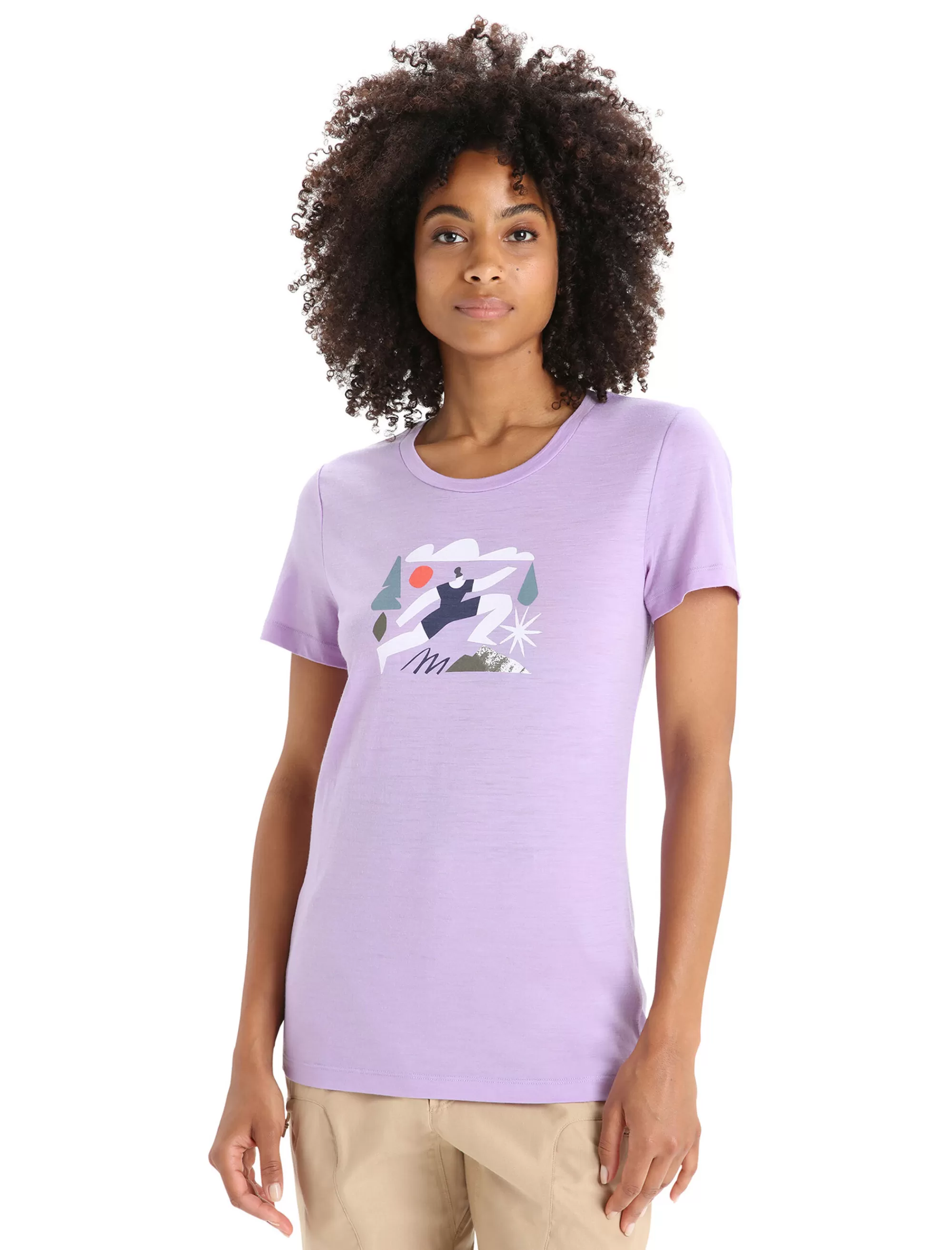 Best Icebreaker Merino Tech Lite Ii T-Shirt Spring Run Damen Purple Gaze