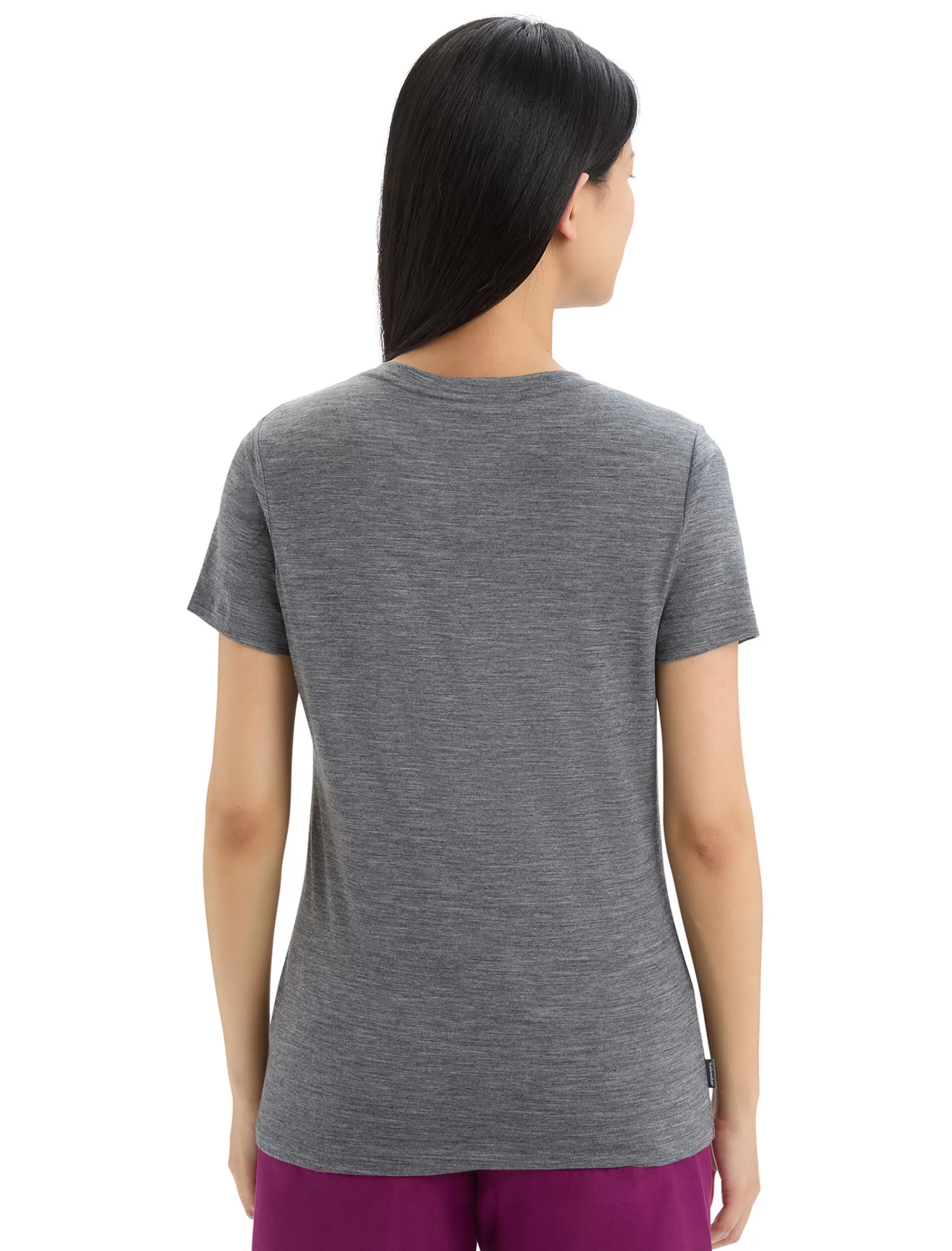 Flash Sale Icebreaker Merino Tech Lite Ii T-Shirt Springtime Flowers Damen Gritstone Heather