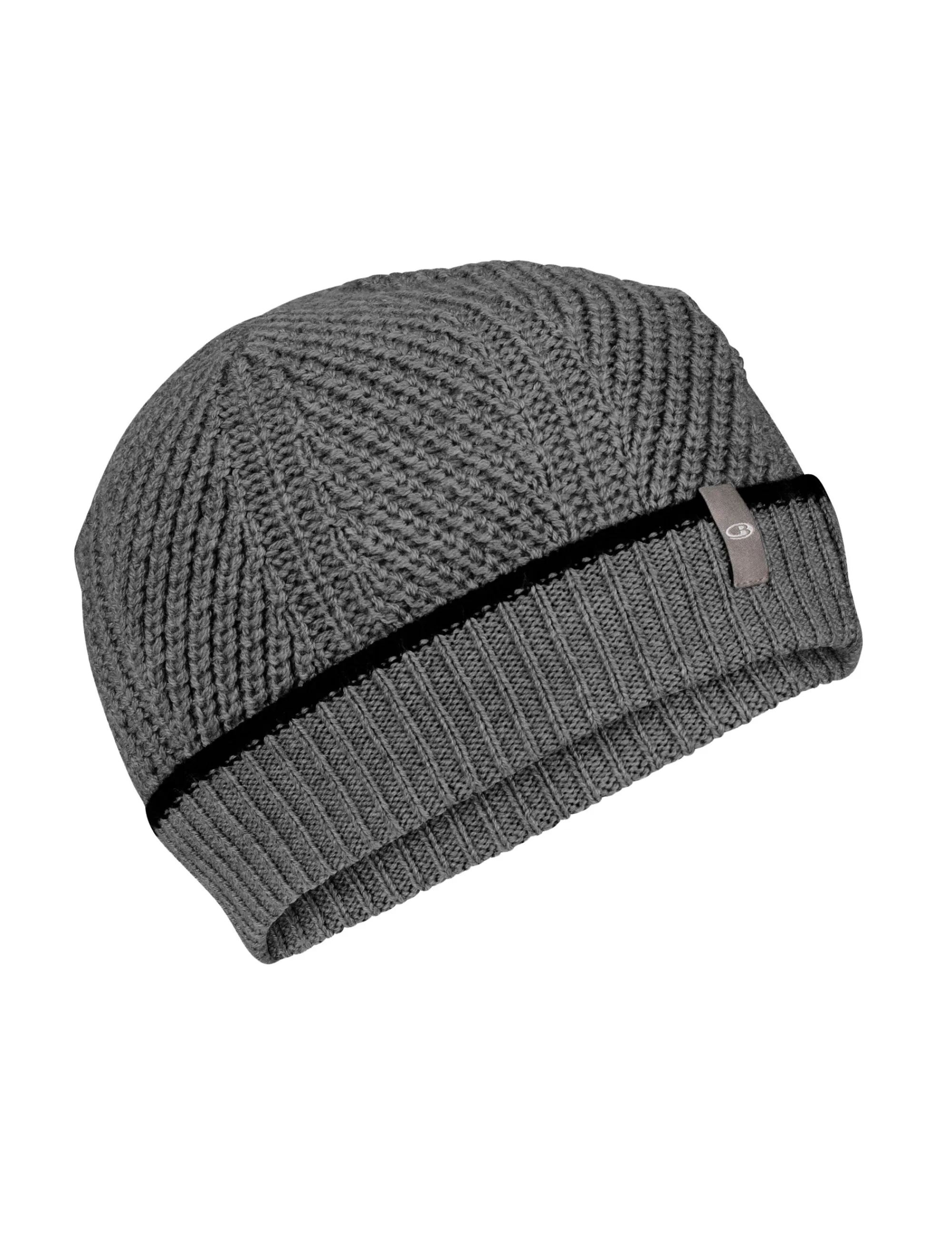 Cheap Icebreaker Merino Waypoint Beanie Unisex Gritstone Heather/Black