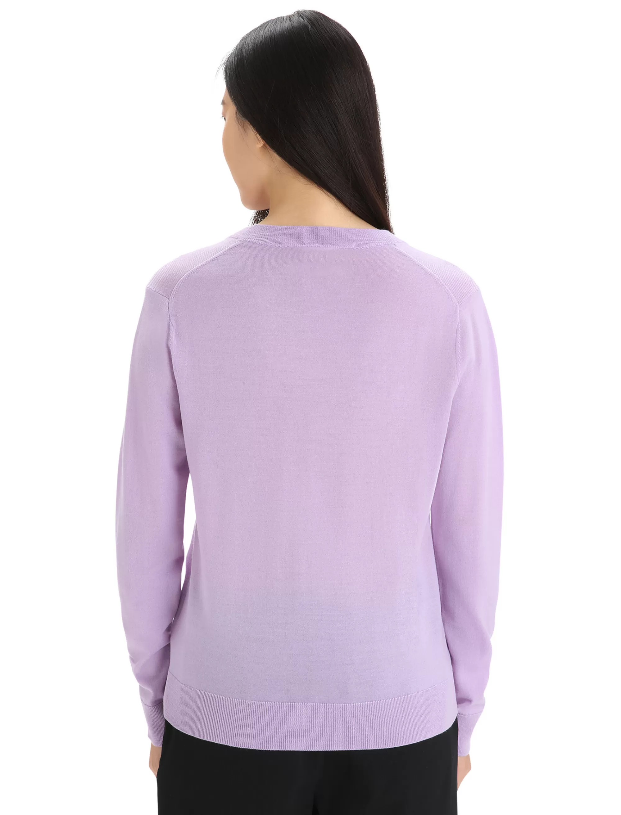 Store Icebreaker Merino Wilcox Sweater Damen Purple Gaze