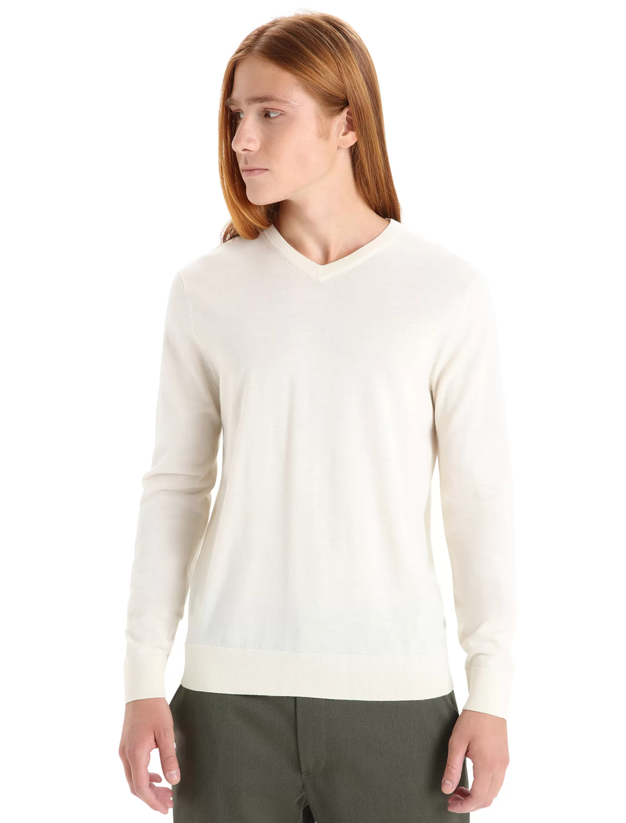 Hot Icebreaker Merino Wilcox Sweater Herren Chalk