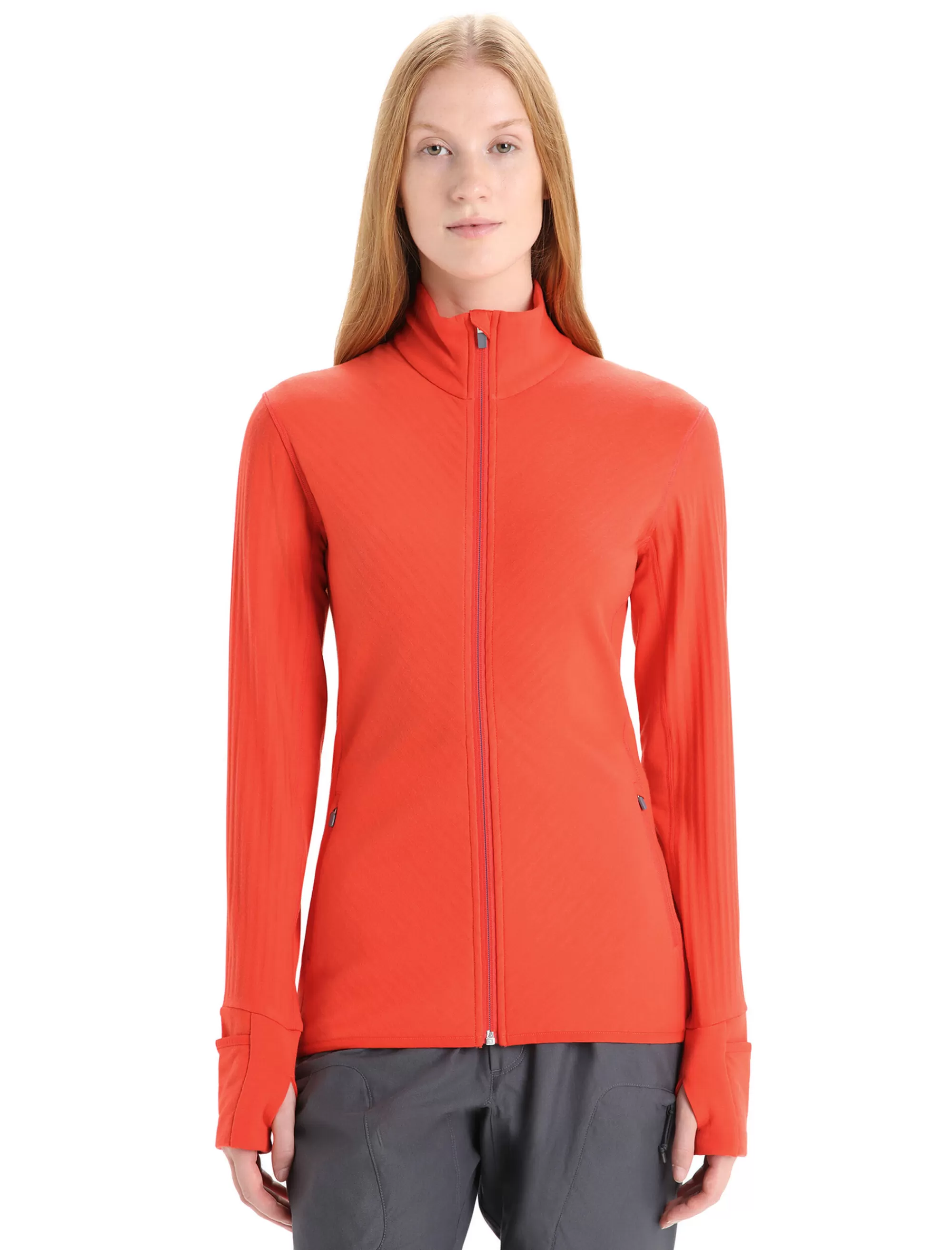 Sale Icebreaker Realfleece™ Merino Descender Jacke Damen Vibrant Earth