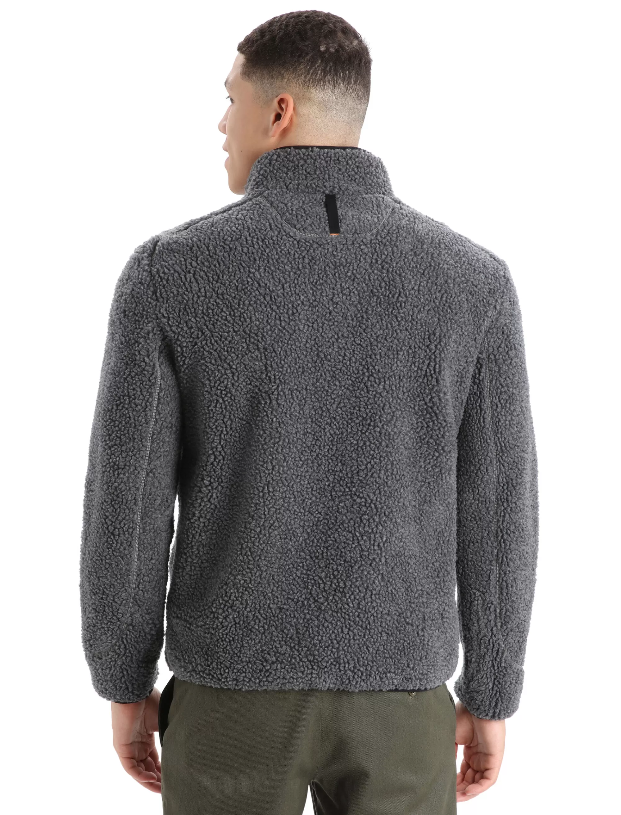 Clearance Icebreaker Realfleece™ Merino High Pile Half-Zip-Pullover Herren Gritstone Heather/Black