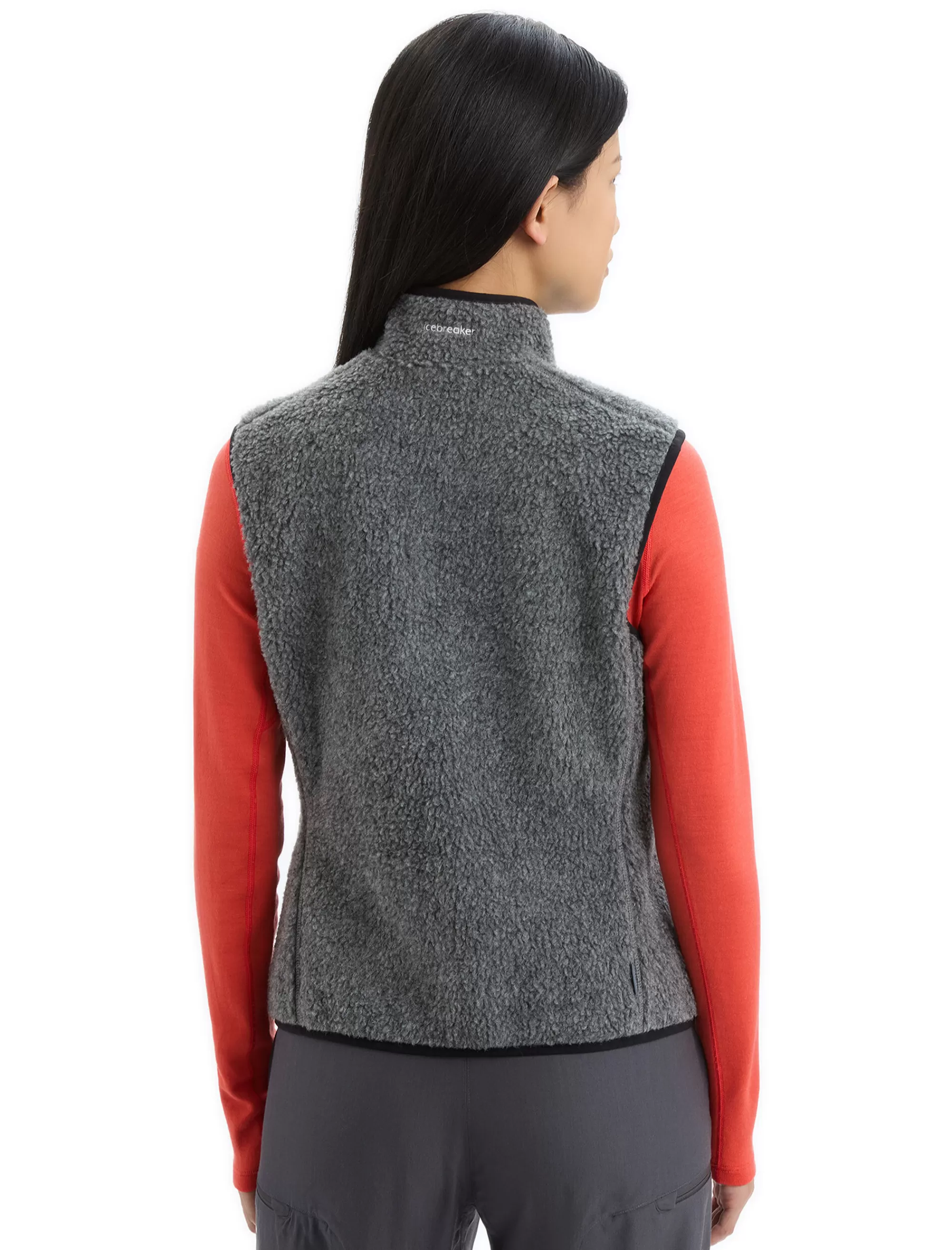 Best Sale Icebreaker Realfleece™ Merino High Pile Weste Damen Gritstone Heather