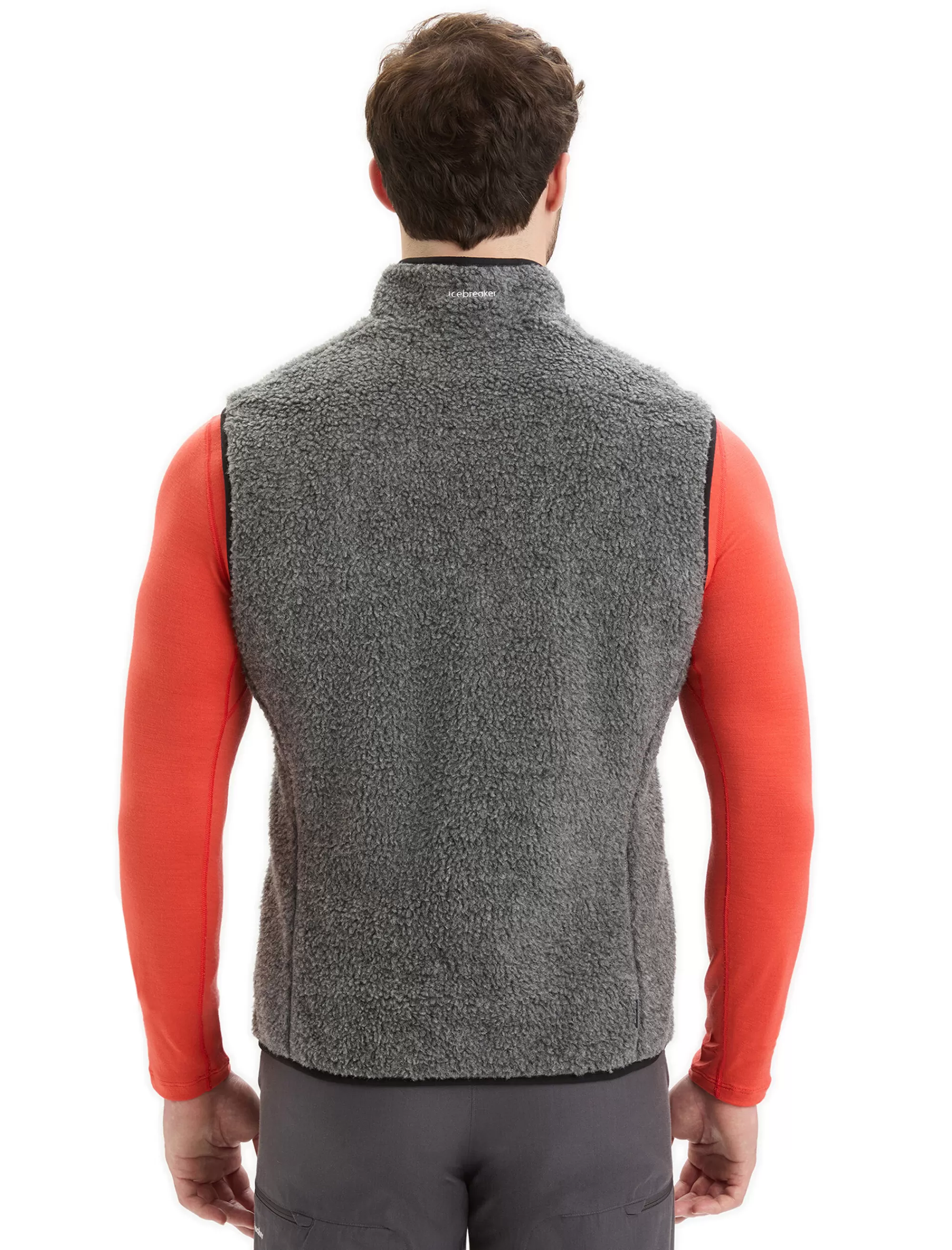 Flash Sale Icebreaker Realfleece™ Merino High Pile Weste Herren Gritstone Heather/Black