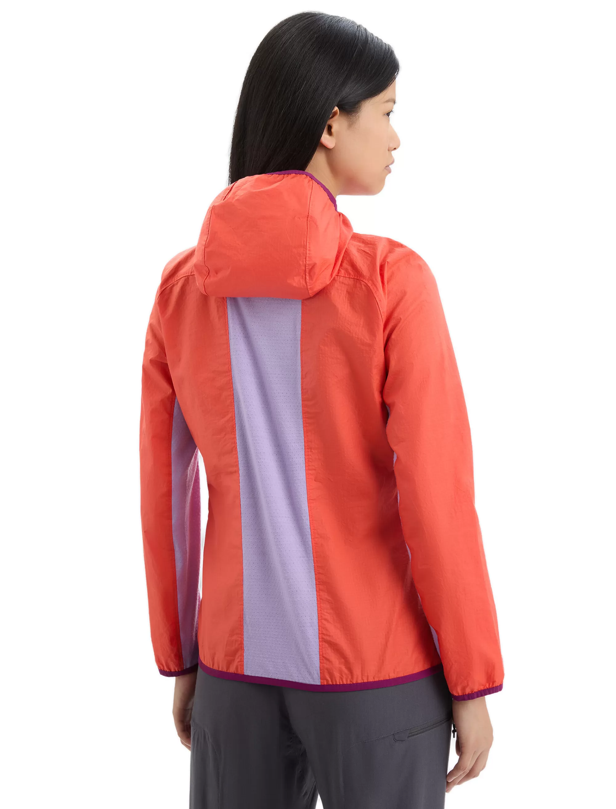 Store Icebreaker Shell+™ Merino Cotton Windbreaker Damen Vibrant Earth/Purple Gaze