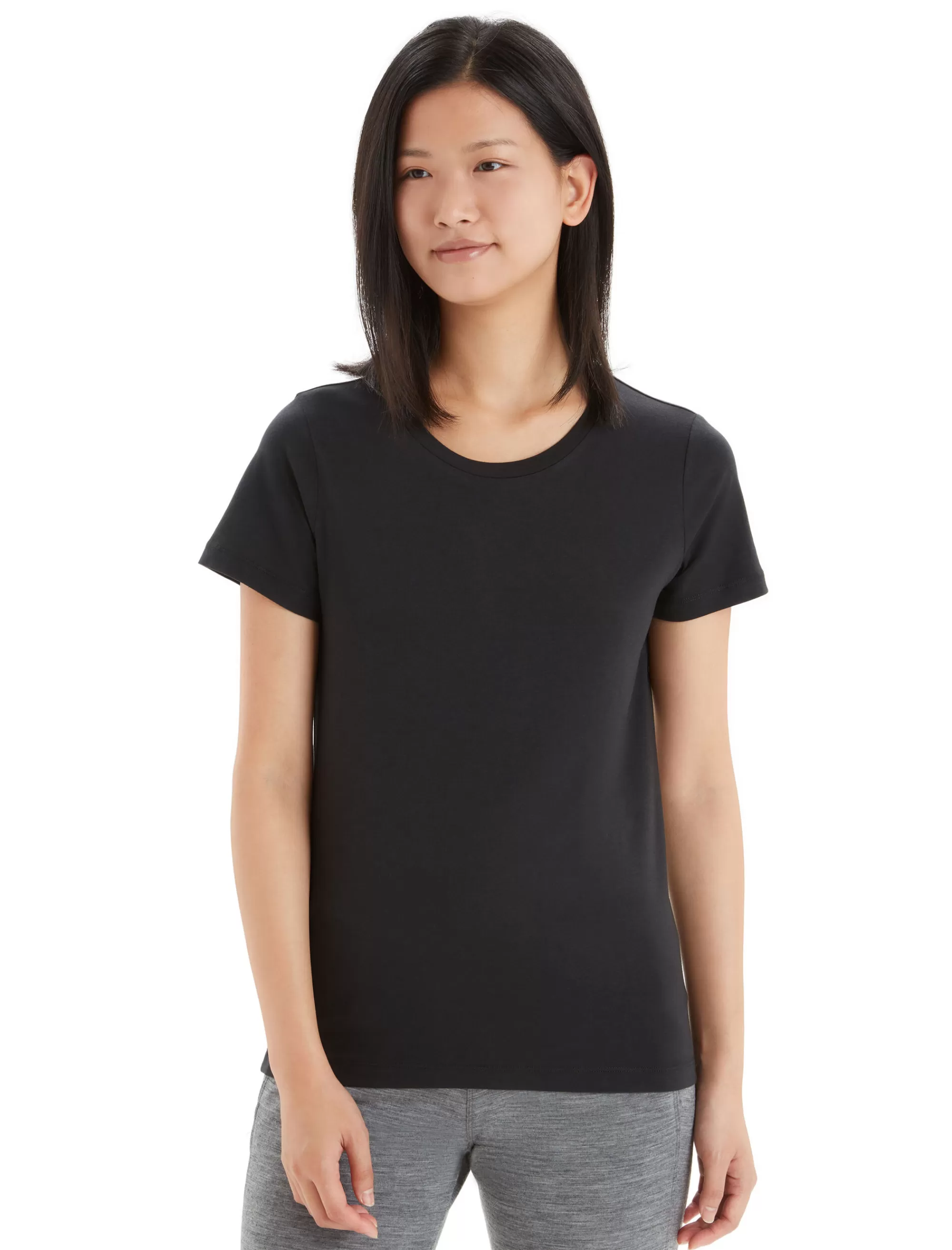 Shop Icebreaker Tencel™ Cotton T-Shirt Damen Black