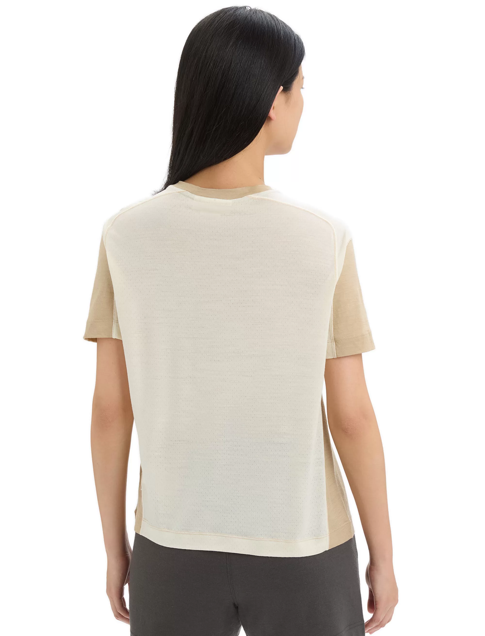 Shop Icebreaker Timberland X Merino Zoneknit™ T-Shirt Damen Sand/Chalk