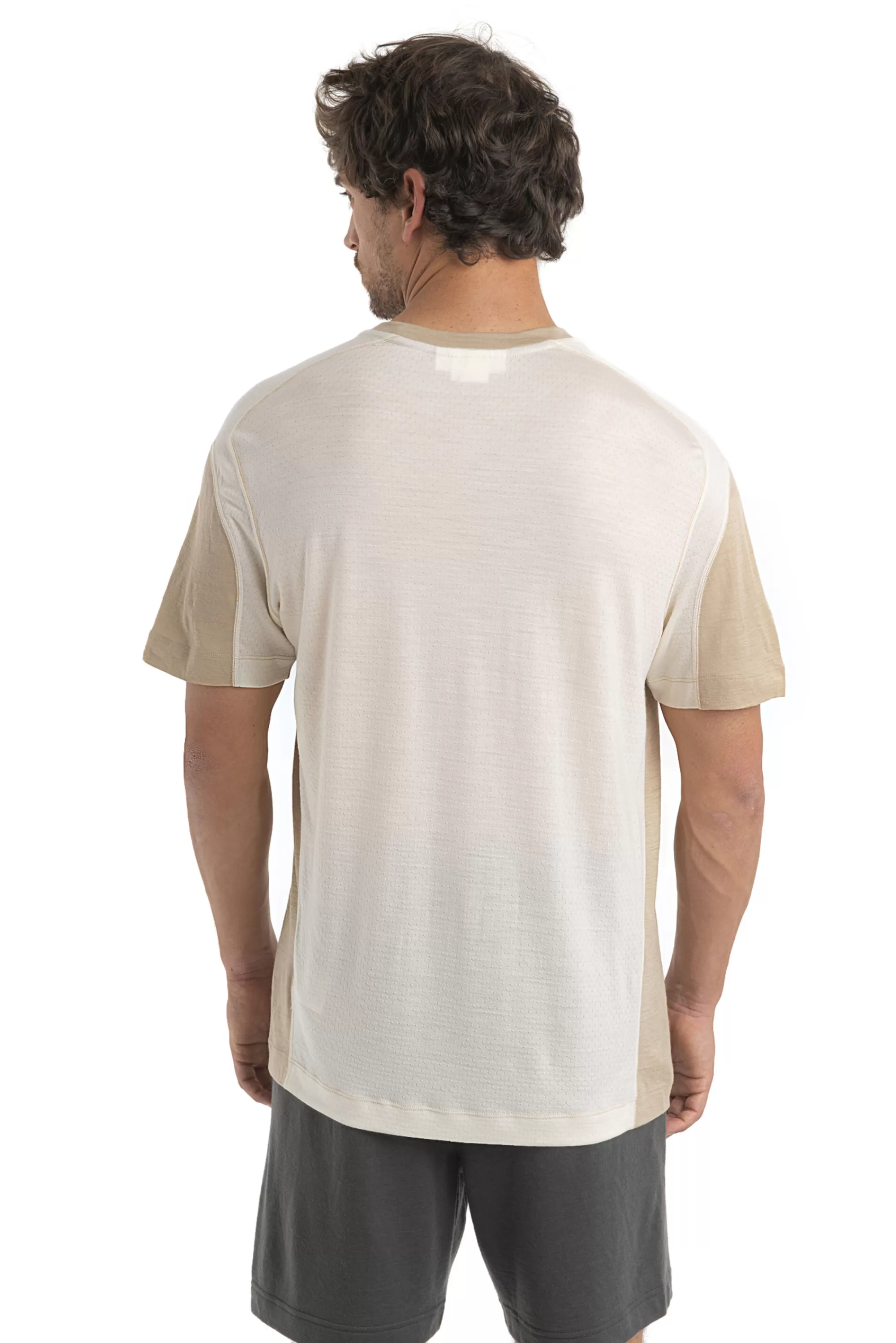 Store Icebreaker Timberland X Merino Zoneknit™ T-Shirt Herren Sand/Chalk