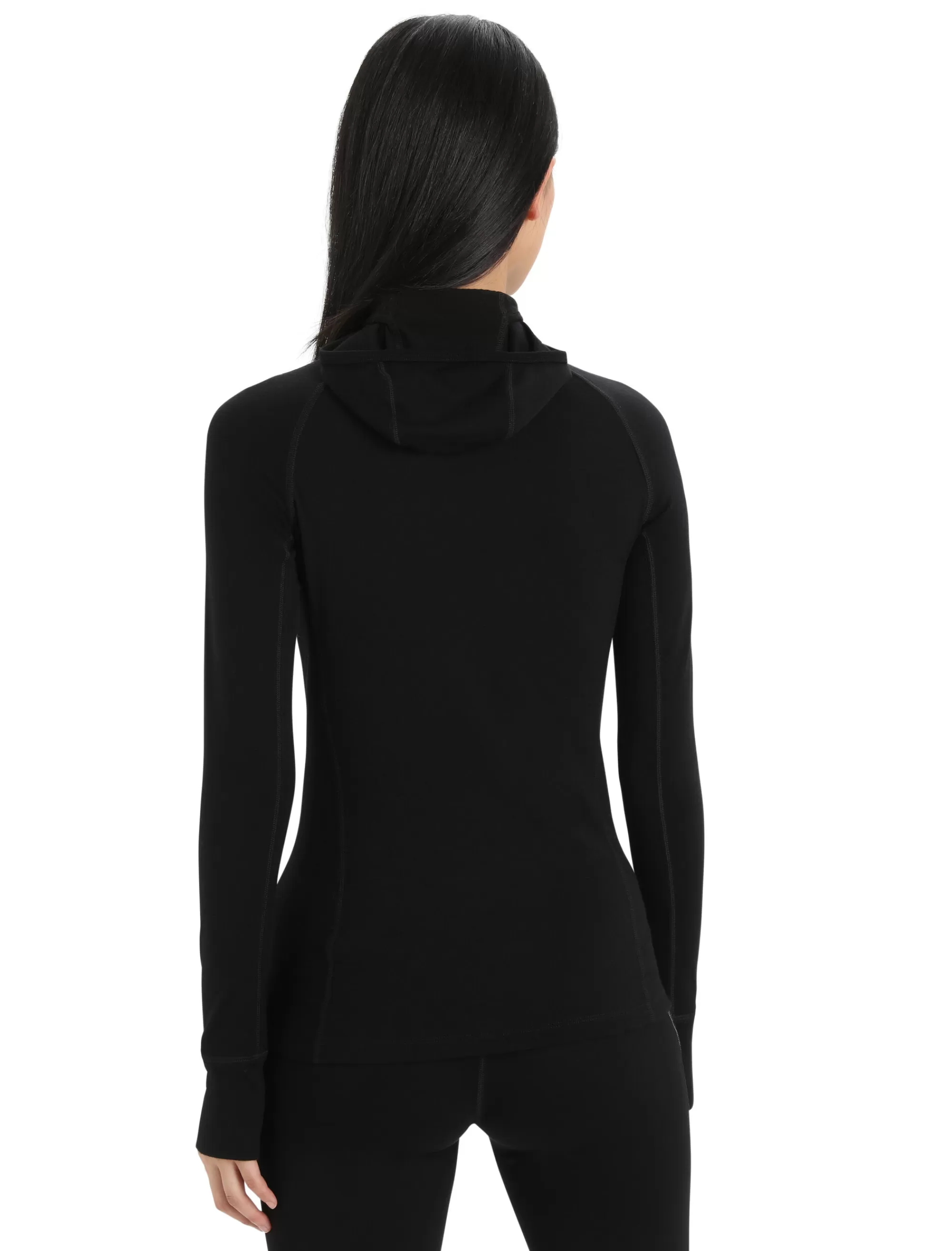 New Icebreaker Zoneknit™ Merino Isolierter Zip-Hoodie Damen Black