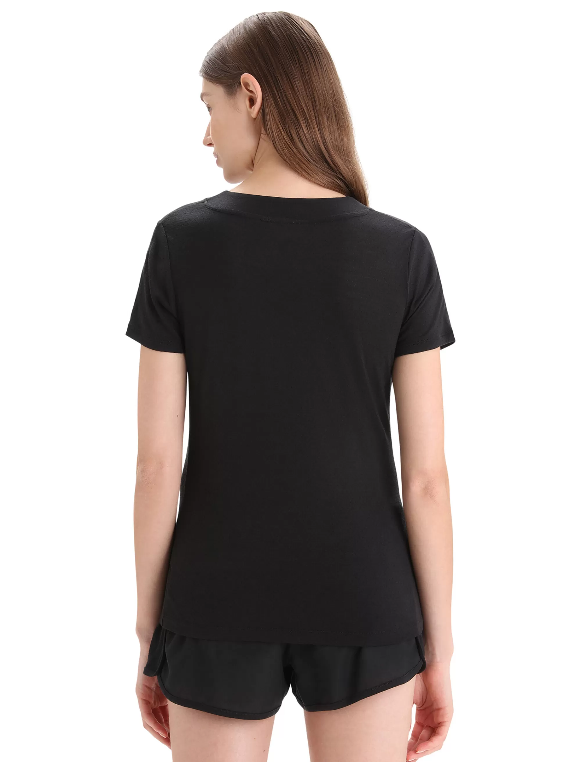 New Icebreaker Zoneknit™ Merino Kurzarmshirt Damen Black