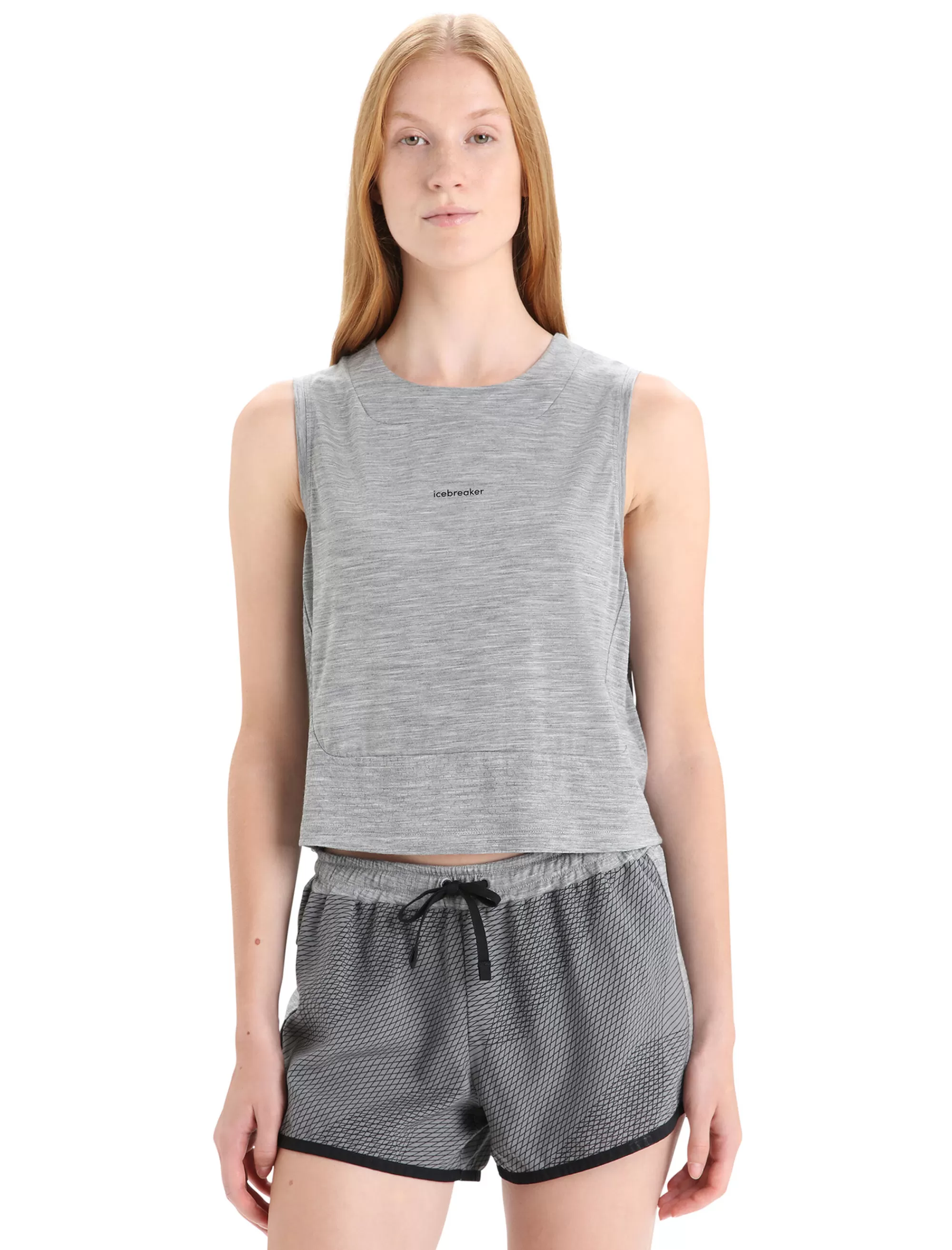 Best Icebreaker Zoneknit™ Merino Tanktop Damen Metro Heather