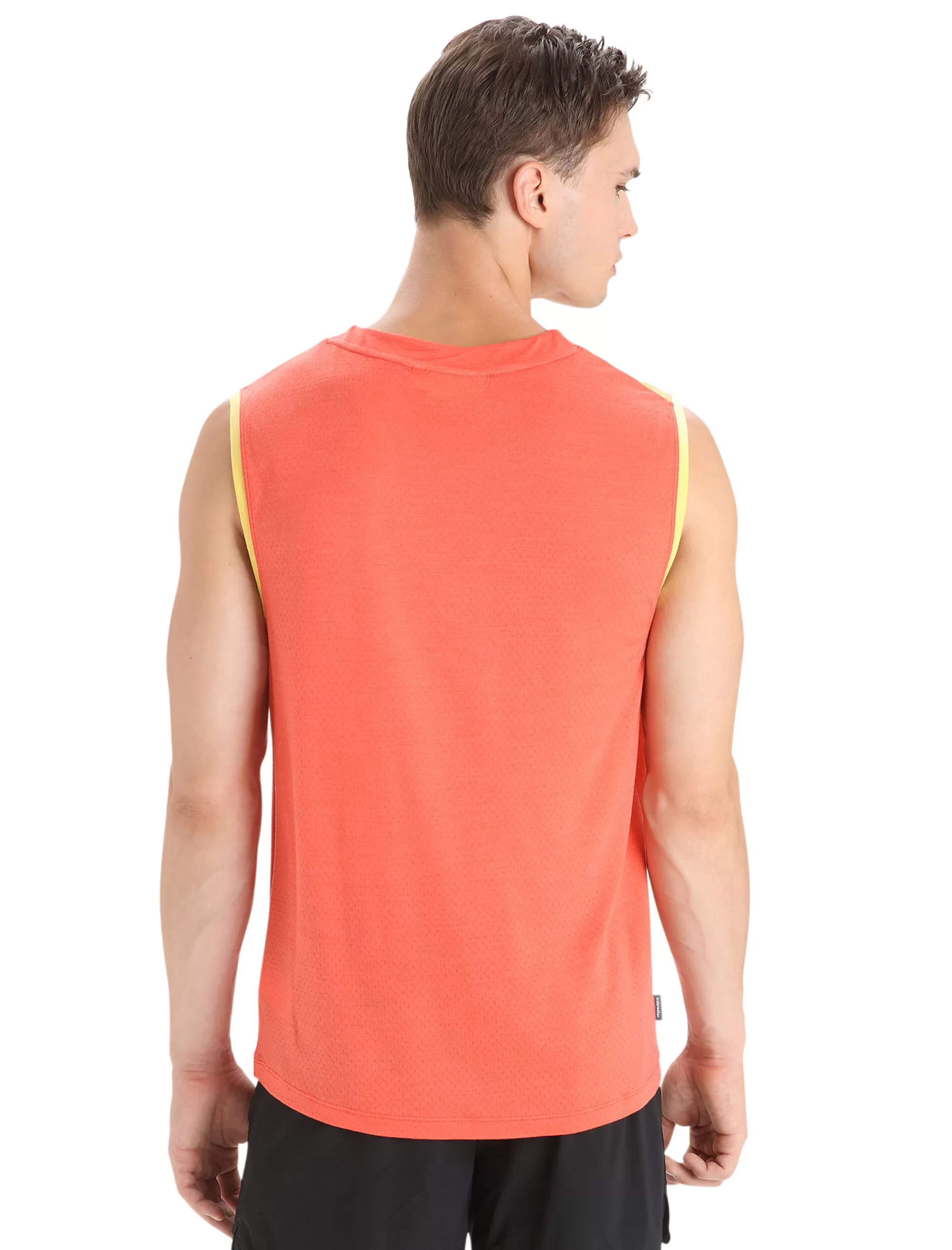 Clearance Icebreaker Zoneknit™ Merino Tanktop Geodetic Herren Summer/Vibrant Earth