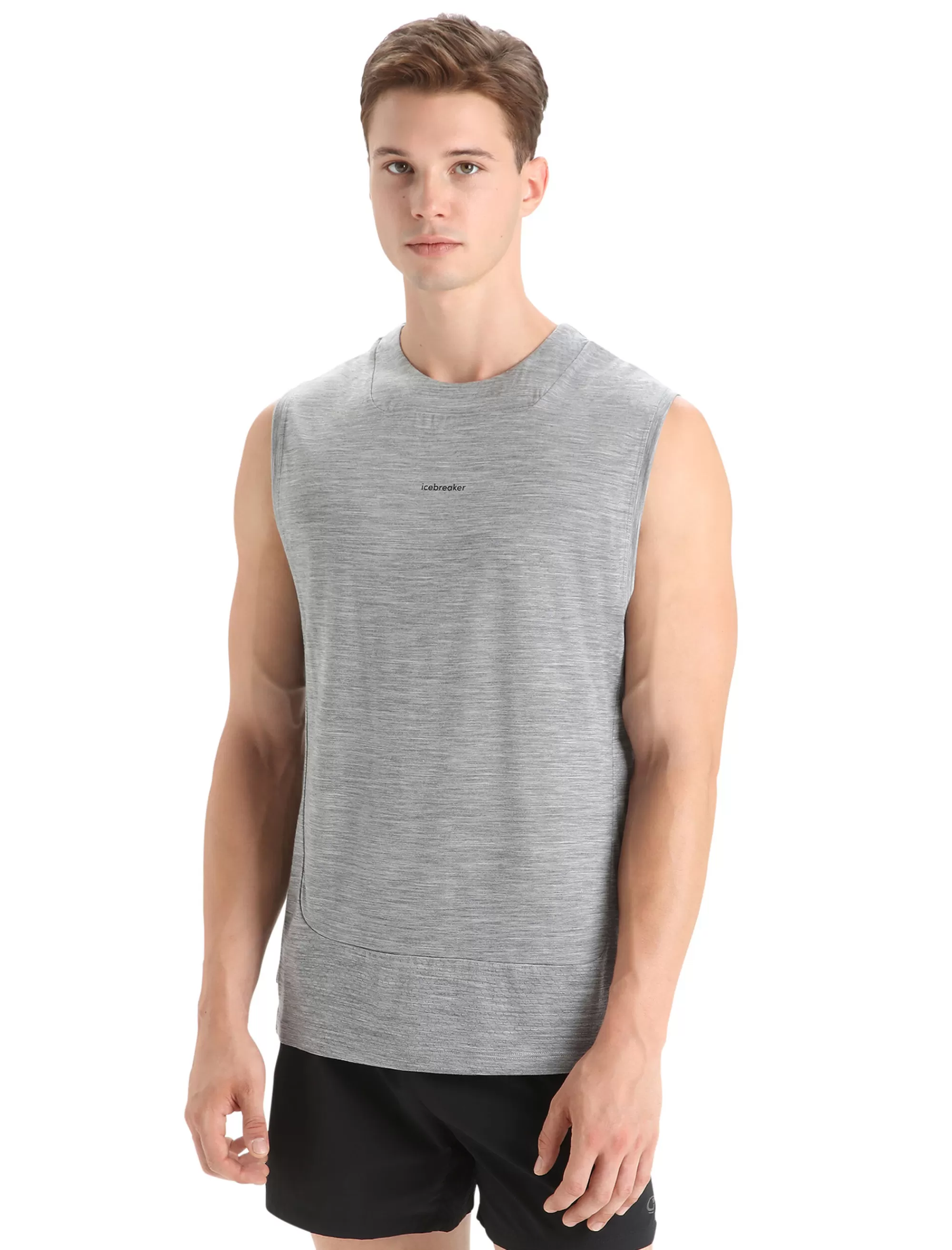 Store Icebreaker Zoneknit™ Merino Tanktop Herren Metro Heather