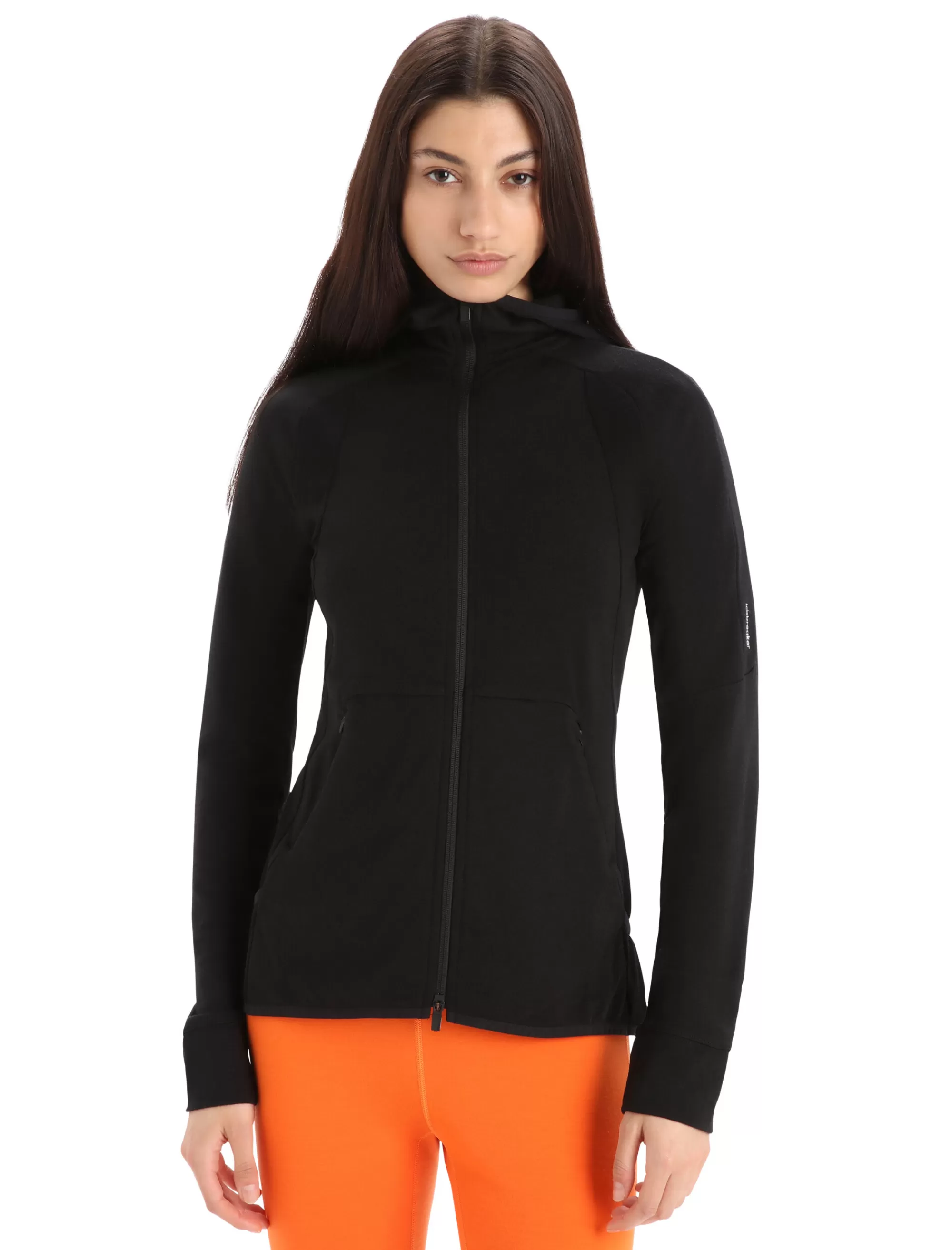 Online Icebreaker Zoneknit™ Merino Zip-Hoodie Damen Black