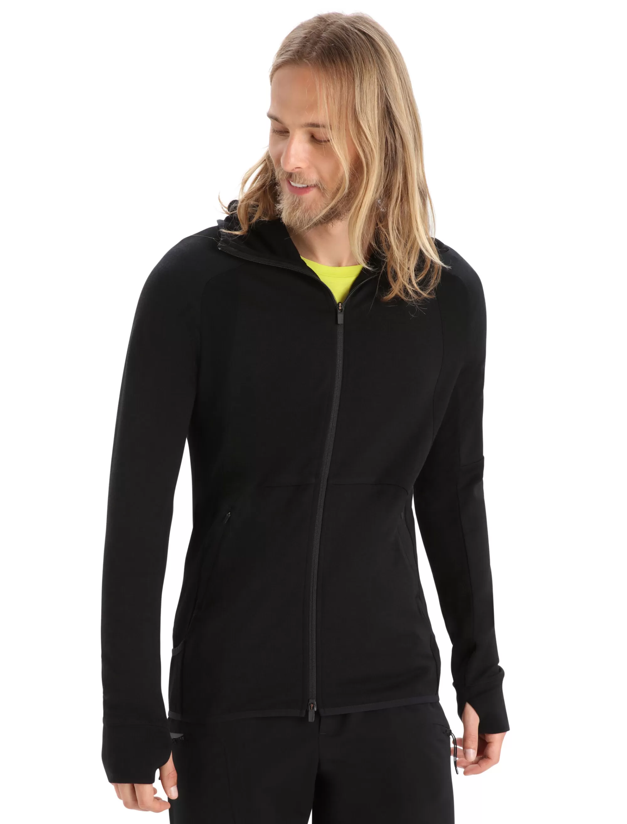 Outlet Icebreaker Zoneknit™ Merino Zip-Hoodie Herren Black